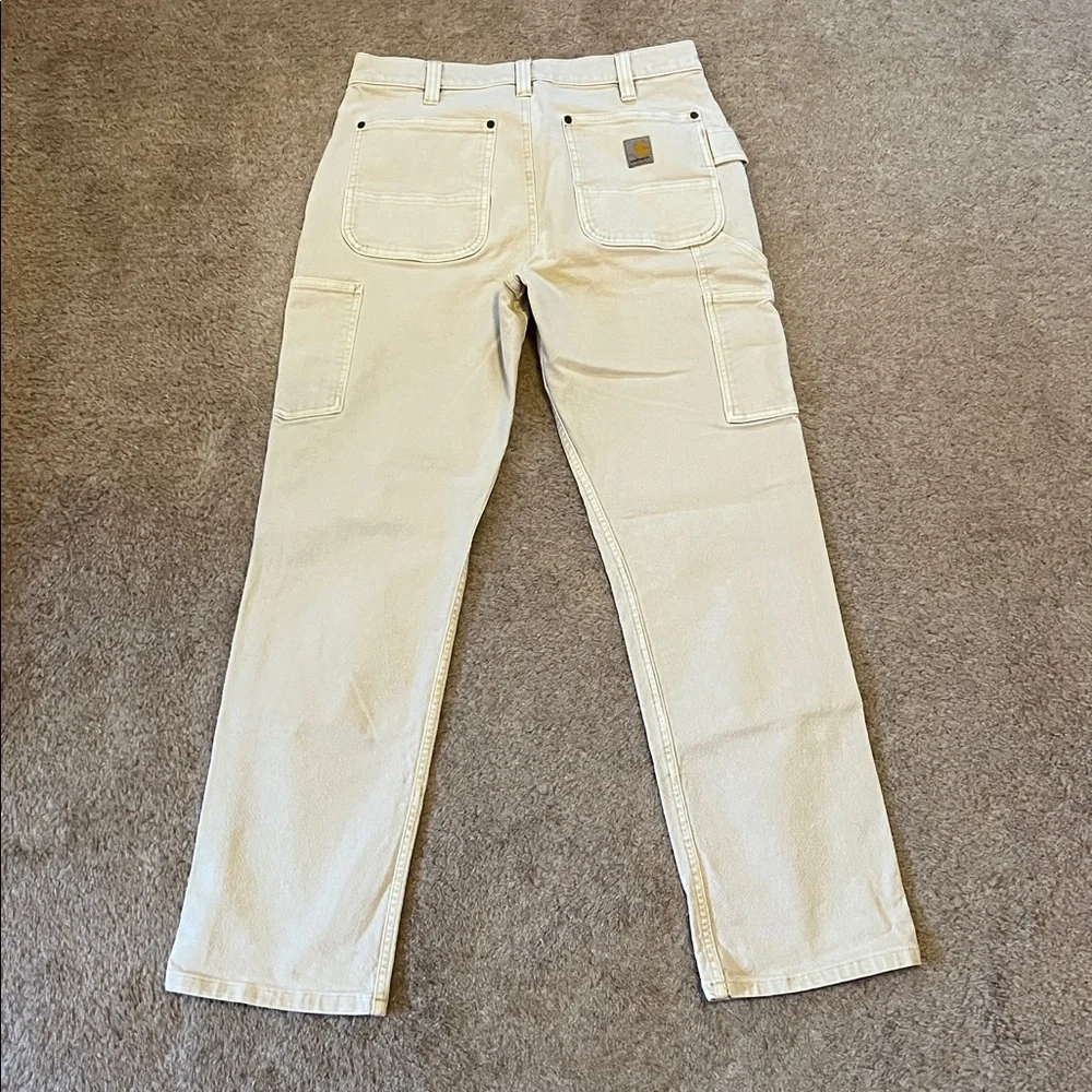 Carhartt rugged flexed, relaxed, fit garment dyed double front utility pan. - Picture 4 of 5